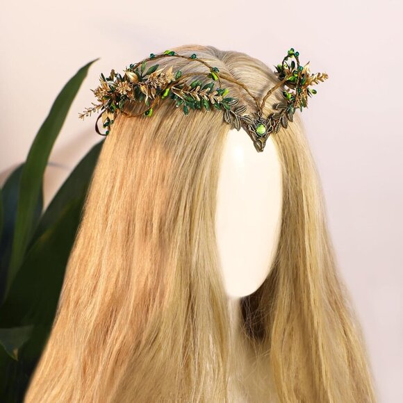 Fairy Crown Women Woodland Elf Headband Cosplay Renaissance Festival